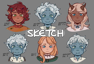 Detailed Character Art &amp; Design (Sketch &amp; Busts)